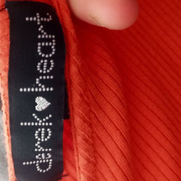 Above the knee Pumpkin Orange Safari dress - Picture 2 of 3